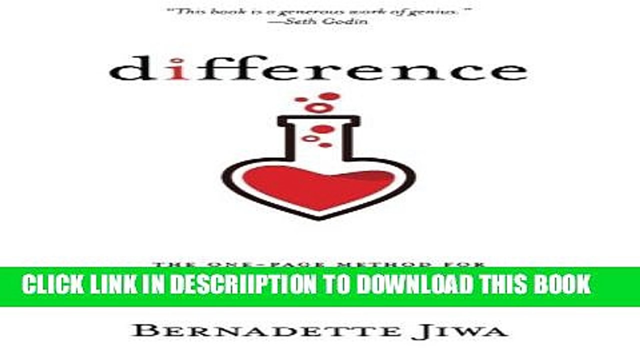 [PDF] Difference: The one-page method for reimagining your business and reinventing your marketing