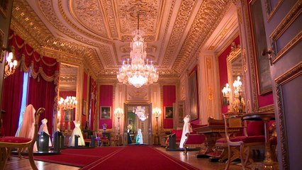 The Queen's Windsor Castle wardrobe goes on display