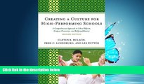 eBook Download Creating a Culture for High-Performing Schools: A Comprehensive Approach to School