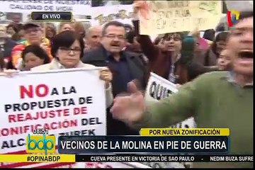 La Molina: vecinos realizan protesta por cambio de zonificación