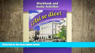 different   Asi Se Dice, Level 1, Workbook and Audio Activities (Spanish Edition)