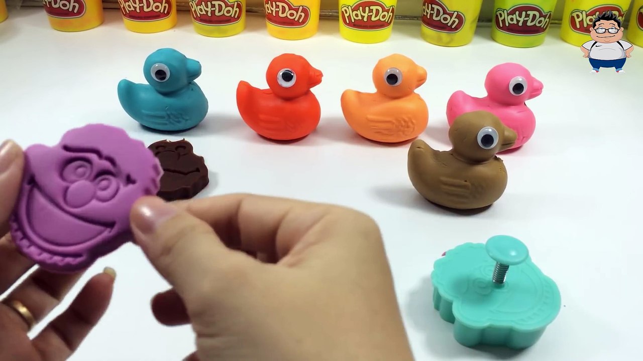 Play and Learn Colours with Play Dough Ducks and Star Wars Molds Creative for Kids