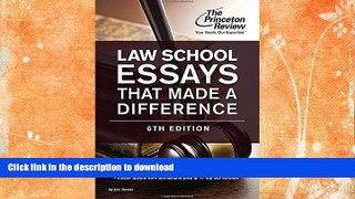 FAVORITE BOOK  Law School Essays That Made a Difference, 6th Edition (Graduate School Admissions