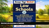 READ  Essays That Worked for Law Schools: 40 Essays from Successful Applications to the Nation s