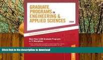 FAVORITE BOOK  Grad Guides BK5: Engineer/Appld Scis 2009 (Peterson s Graduate Programs in
