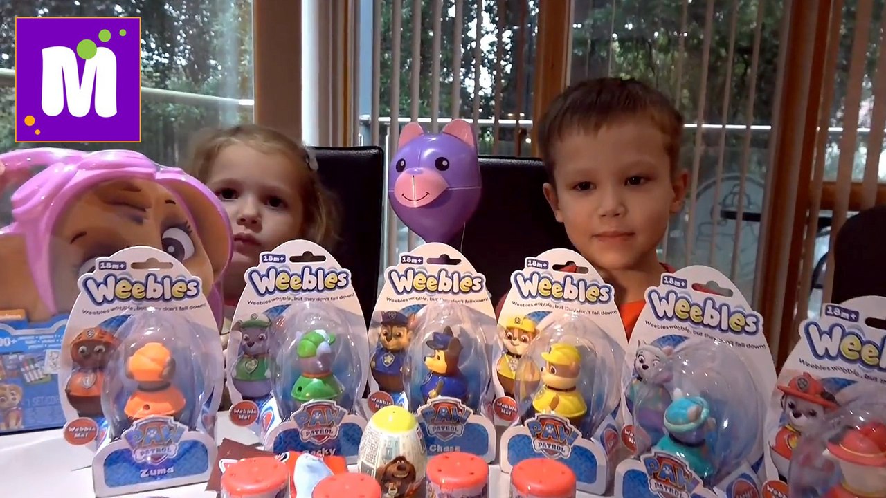 Щенячий патруль неваляшки и МАШЕМС собачки Тайная жизнь домашних животных у Макса и Кати конфеты и сладкий спрей 2016