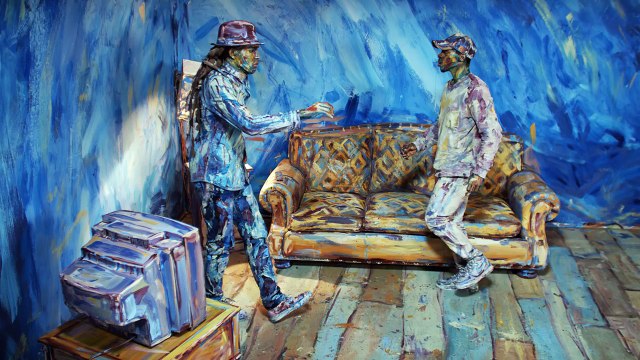 2 artistes transforment leur clip musical en véritable tableau d'art !