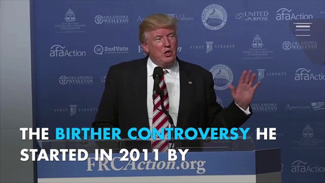 Trump admits Obama was born in US, blames Clinton for controversy