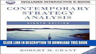 New Book Contemporary Strategy Analysis: Text and Cases