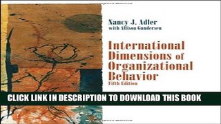 Collection Book International Dimensions of Organizational Behavior