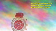 August Steiner Women's As8056rg Swiss Quartz Motherofpearl Crystal