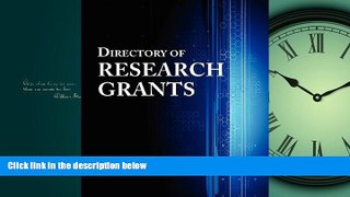 For you Directory of Research Grants 2012