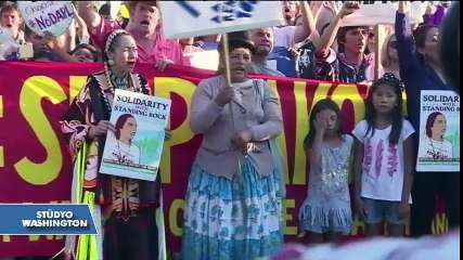 Yerli Amerikalılar'ın Petrol Boru Hattı Protestosu Devam Ediyor