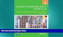 behold  Contemporary Topics 2: Academic Listening and Note-Taking Skills, 3rd Edition