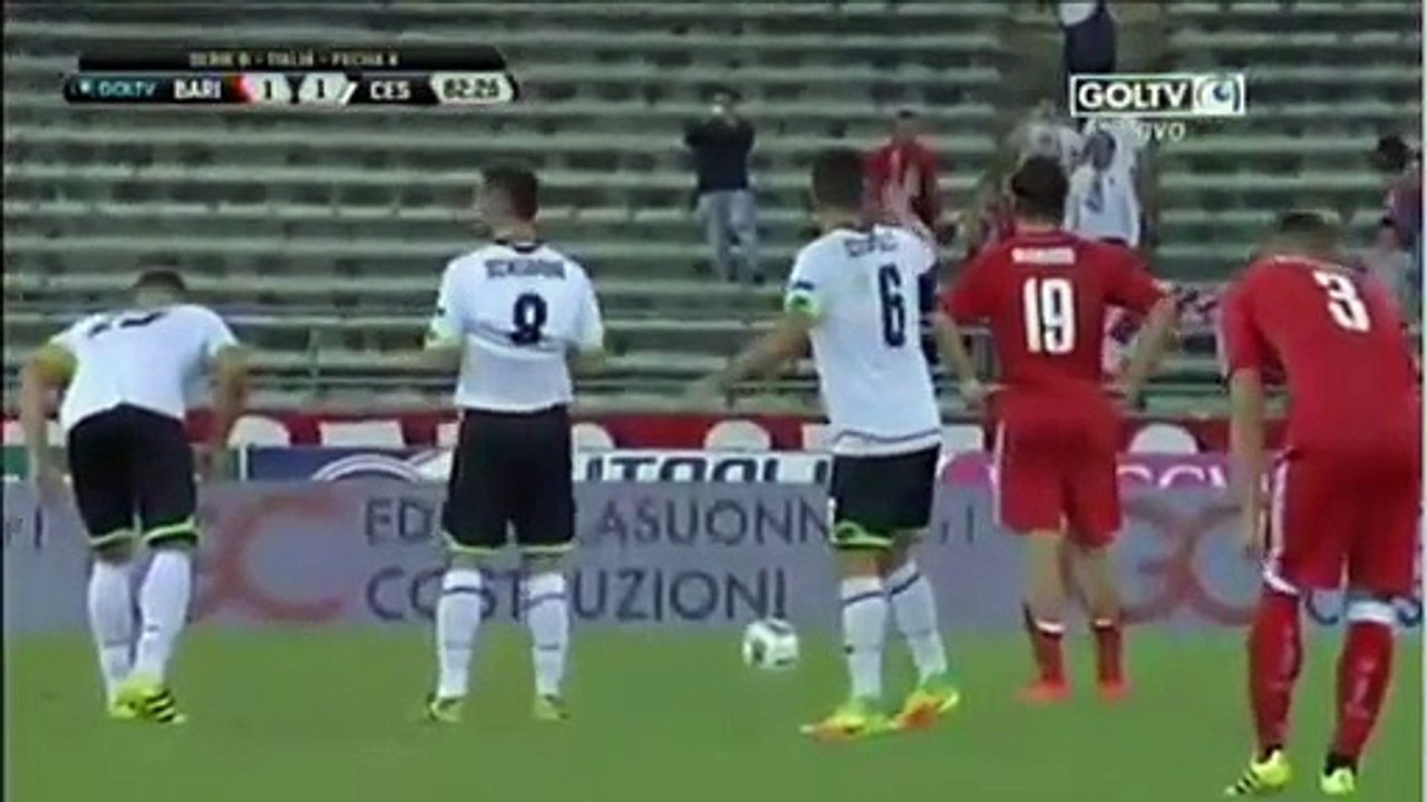 2-1 Riccardo Maniero Pen Goal - AS Bari 2-1 Cesena - Serie B - 16.09.16