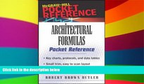 Big Deals  Architectural Formulas Pocket Reference  Free Full Read Most Wanted
