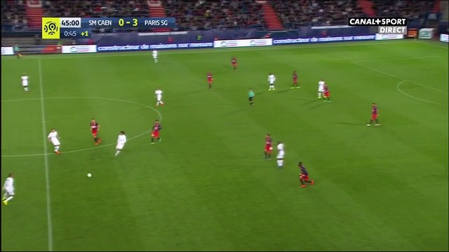 Edinson Cavani 4th Goal HD Caen 0-4 Paris SG 16.09.2016