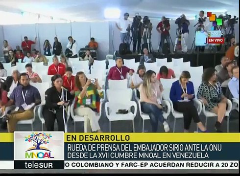Destaca Siria apoyo del MNOAL al gobierno y pueblo de Venezuela