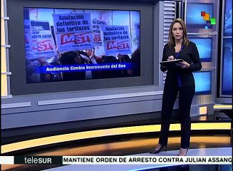 Argentina: organizaciones denuncian exclusión de audiencia por tarifaz