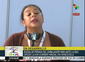 Siria: MNOAL respalda a Venezuela en su lucha antiimperialista