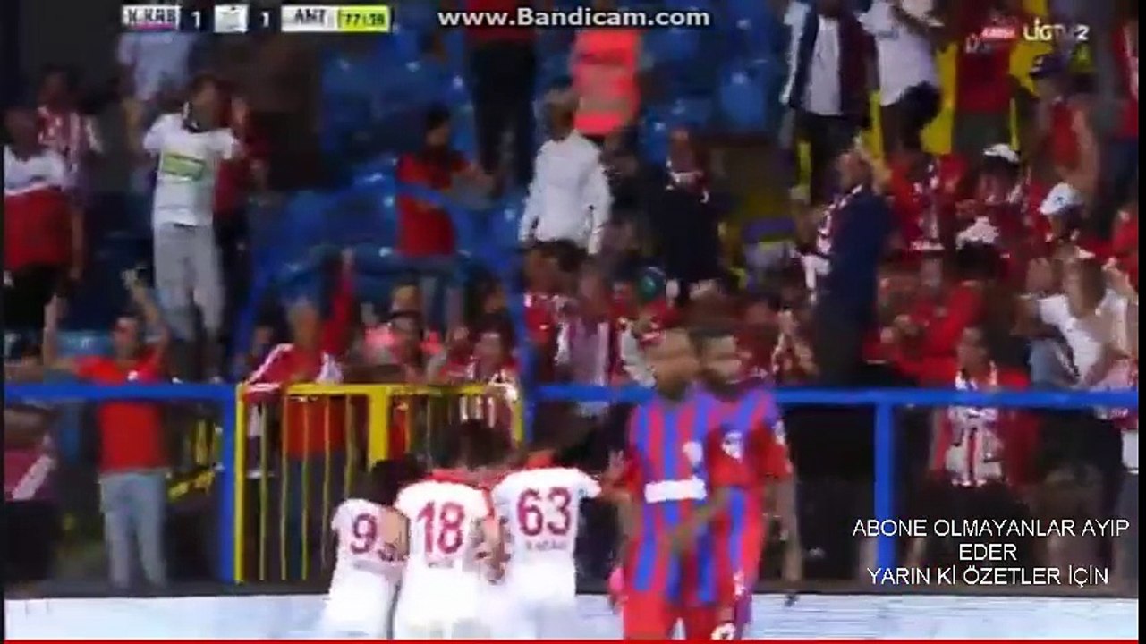 Karabükspor - Antalyaspor 3 - 2