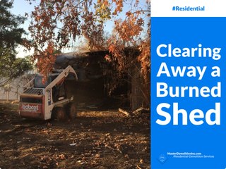 Clearing Away a Burned Shed