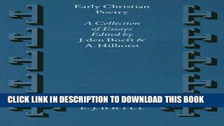 [PDF] Early Christian Poetry: A Collection of Essays (Vigiliae Christianae , No 22) (Supplements