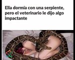 Ella dormía con una serpiente...