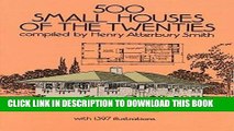 [New] 500 Small Houses of the Twenties (Dover Architecture) Exclusive Online