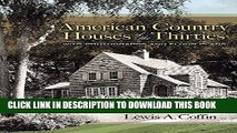 [New] American Country Houses of the Thirties: With Photographs and Floor Plans (Dover