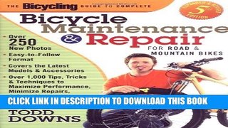 [PDF] The Bicycling Guide to Complete Bicycle Maintenance and Repair: For Road and Mountain