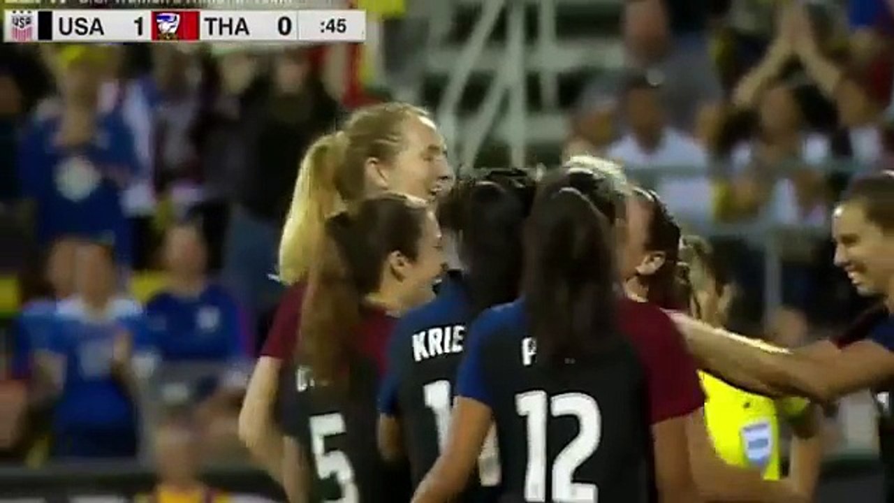 USA vs Thailand 9 - 0 WOMEN ( all goals )