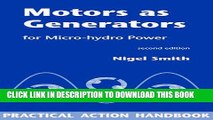 [PDF] Motors as Generators for Micro-Hydro Power Full Online