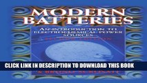 [PDF] Modern Batteries: An Introduction to Electrochemical Power Sources, 2nd Edition Full