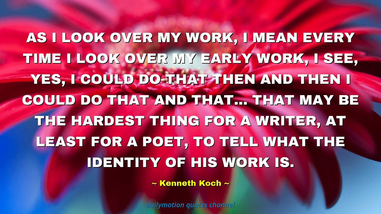 Kenneth Koch Quotes #1