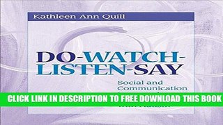 Collection Book Do-Watch-Listen-Say: Social and Communication Intervention for Children with Autism