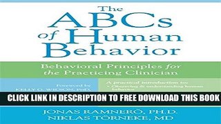 New Book The ABCs of Human Behavior: Behavioral Principles for the Practicing Clinician