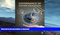 FAVORITE BOOK  Governance of Higher Education: Global Perspectives, Theories, and Practices FULL