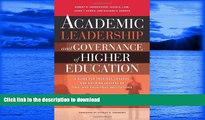 FAVORITE BOOK  Academic Leadership and Governance of Higher Education: A Guide for Trustees,