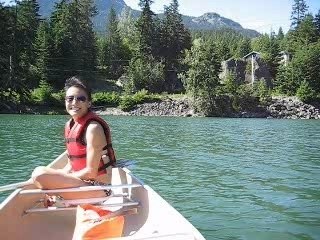 Canoeing on Nita Lake (in Whistler)