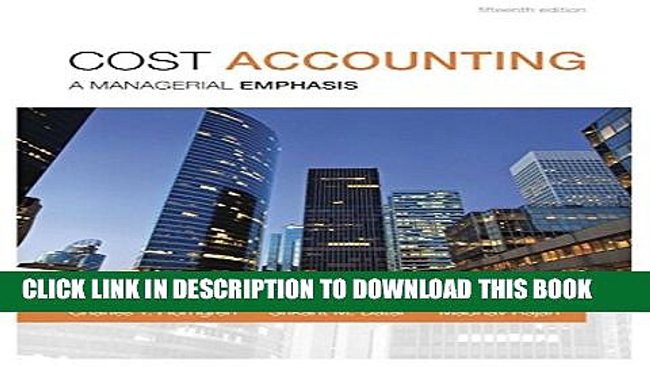 [PDF] Cost Accounting (15th Edition) Popular Online