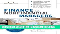 [PDF] Finance for Nonfinancial Managers, Second Edition (Briefcase Books Series) (Briefcase Books