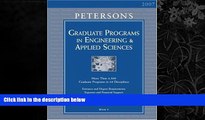 READ book  Grad Guides BK5: Engineer/Appld Scis 2007 (Peterson s Graduate Programs in
