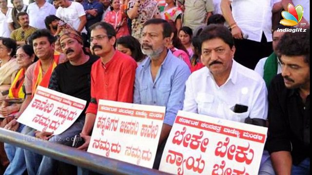 Raghava Lawrence - Ritika Singh come under Kannada extremists attacks __ Cauvery Protest