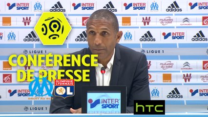 Conférence de presse Olympique de Marseille - Olympique Lyonnais (0-0) : Franck PASSI (OM) - Bruno GENESIO (OL) - 2016/2017