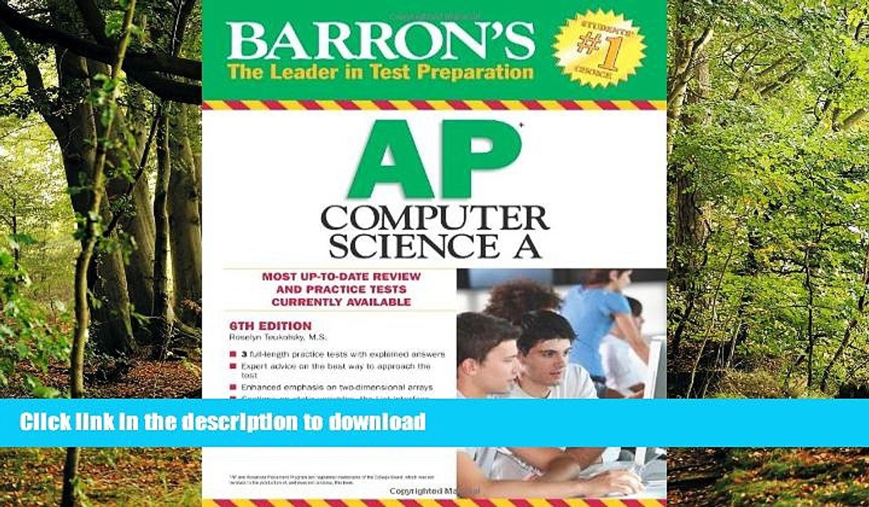 FAVORITE BOOK  Barron s AP Computer Science A, 6th Edition FULL ONLINE