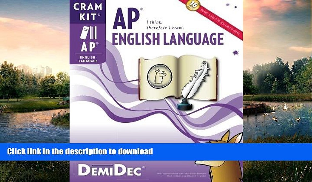 READ  AP English Language Cram Kit: Better than the textbook you never read.  BOOK ONLINE