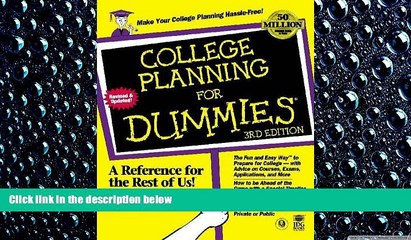 FREE PDF  College Planning For Dummies  BOOK ONLINE
