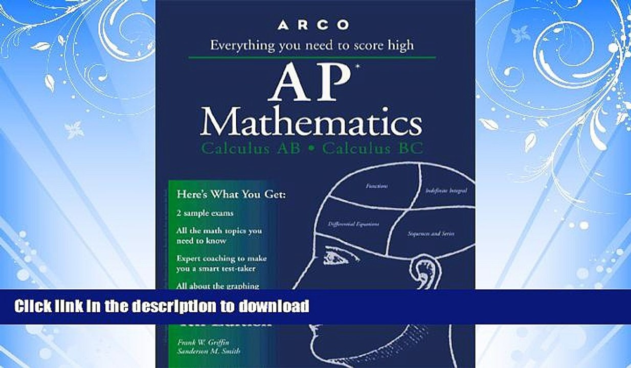FAVORITE BOOK  Arco AP Mathematics: Calculus AB and Calculus BC (Arco Master the AP Calculus AB