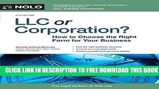 Collection Book LLC or Corporation?: How to Choose the Right Form for Your Business